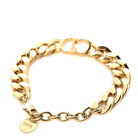 dior gloss bracelet|dior gold chain bracelet.